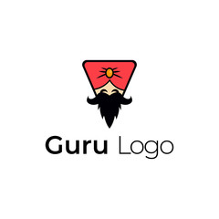 Guru Logo Icon Designs Vector Stock