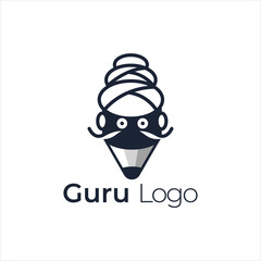 Guru Logo Icon Designs Vector Stock