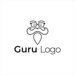 Guru Logo Icon Designs Vector Stock