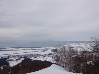 The view of Aizu in Winter, Japan