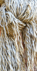 close-up old rope texture on background
