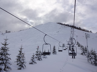 The view of Aomori in Winter, Japan