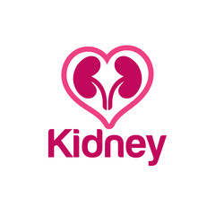 Kidney Logo Template Urology Logo Stock Vector