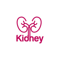 Kidney Logo Template Urology Logo Stock Vector