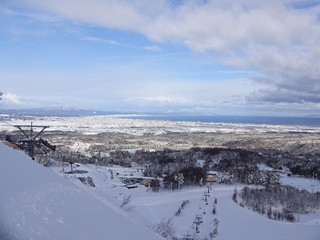 Fototapeta na wymiar The view of Aomori in Winter, Japan