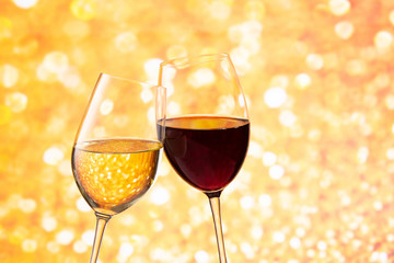 イルミネーションとワイン