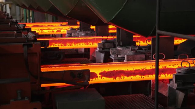 Iron foundry. Continuous casting machine. Production of steel billets