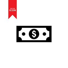 Money icon vector. Dollar simple icon design.