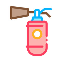 Fire Extinguisher Device Icon Vector. Outline Fire Extinguisher Device Sign. Isolated Contour Symbol Illustration