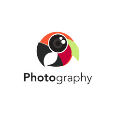 Photography Logo Design Stock Vector