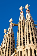  The Basílica de la Sagrada Família, UNESCO, Barcelona, Spain. Artwork by Antoni Gaudí