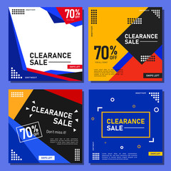 set of mobile sale banner. Sale banner template design, Flash sale special offer set. can use for website, mobile app, poster, flyer, coupon, gift card, smartphone template, 