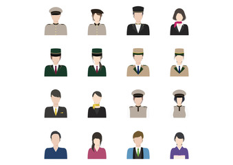 ホテルマンのアバター素材