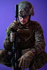 soldier with problems