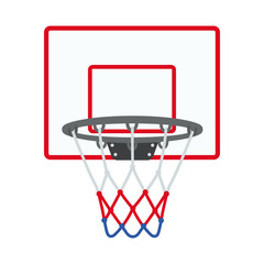 Basketball ring icon on a white background