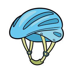 Bicycle helmet on a white background