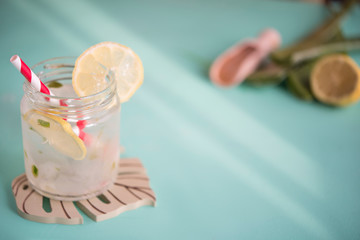 Aloe vera and lemon juice