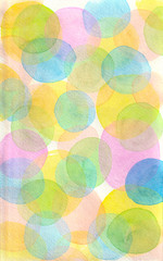 cheerful light festive pattern of circles