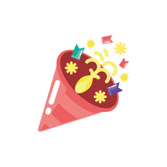 Isolated party confetti vector design