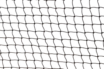 Tennis net isolated on white background with clipping path - obrazy, fototapety, plakaty