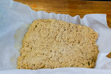 Ready to cook ground meat. Stuffing