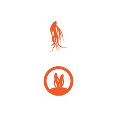 Ginseng icon Vector Illustration design Logo