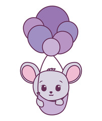 Cute mouse cartoon vector design