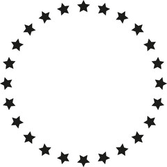 Stars in circle icon