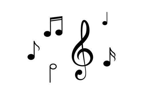 Music notes, song, melody and tune icon