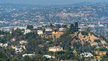 Fototapeta na wymiar Hollywood hill buildings, California, los angeles