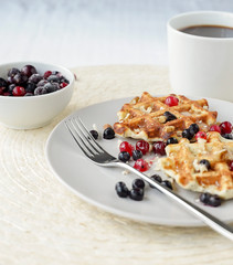  breakfast waffles berries morning proper nutrition