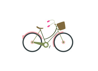 Naklejka premium vector illustration of bicycle