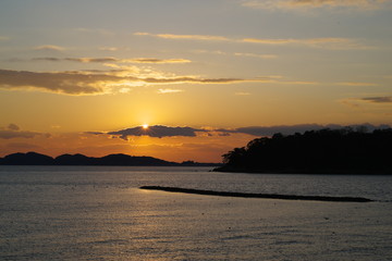 沈む夕日