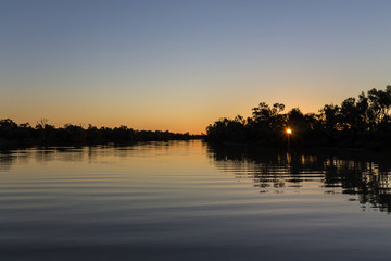 Outback River Sunset