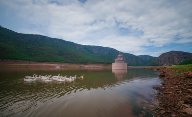 Fototapeta premium Ghora Katora Lake , Rajgir, Bihar
