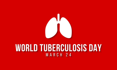 Vector illustration on the theme of World Tuberculosis Day on March 24th.
