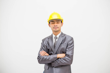 Engineer checks shipment of chemicals at oil and gas industry pipeline job site stock photo