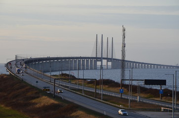 Oresunds Bridge in Malmo, Sweden