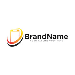 Phone logo icon vector. Smartphone logo illustration. Modern design and flat design style.