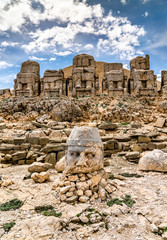 Colossal statues at Nemrut Dagi in Turkey