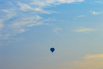 Blue sky and cloud of 1st day's New Year 2020