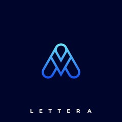 Abstract Letter A Illustration Vector Template