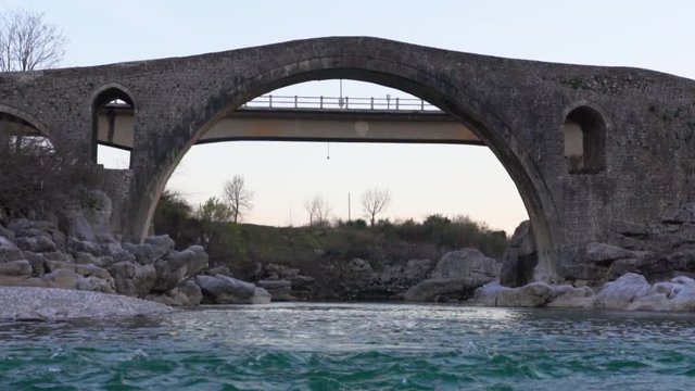 The Old Mes Bridge in Shkoder, Albania