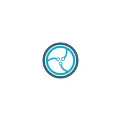 Connection logo template vector icon design