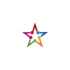 Star logo vector icon design