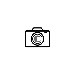 Camera icon vector logo design