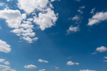 background of blue sky with clouds in the day