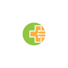 Medical cross logo template vector icon design