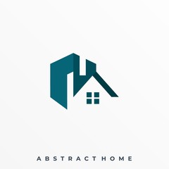 Abstract Home Illustration Vector Template