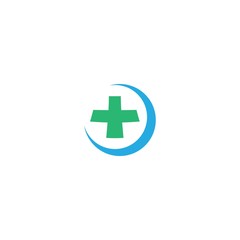 Fototapeta premium Medical cross logo template vector icon design